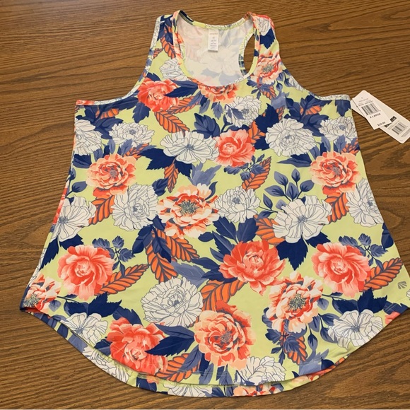 Marika Tops - MARIKA XL Flowered Racerback Tank NWT
